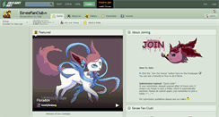 Desktop Screenshot of eeveefanclub.deviantart.com