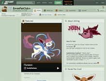 Tablet Screenshot of eeveefanclub.deviantart.com