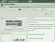 Tablet Screenshot of enteithehedgehog.deviantart.com