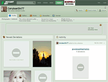 Tablet Screenshot of ceruleansin77.deviantart.com