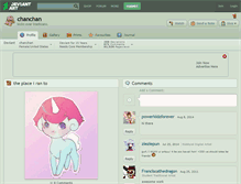 Tablet Screenshot of chanchan.deviantart.com