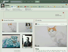Tablet Screenshot of chooz.deviantart.com