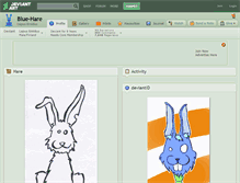 Tablet Screenshot of blue-hare.deviantart.com