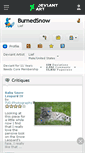 Mobile Screenshot of burnedsnow.deviantart.com