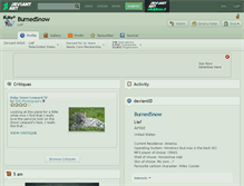 Tablet Screenshot of burnedsnow.deviantart.com