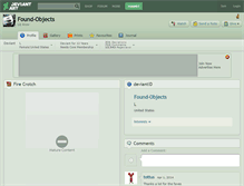 Tablet Screenshot of found-objects.deviantart.com