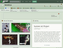 Tablet Screenshot of memeticus.deviantart.com
