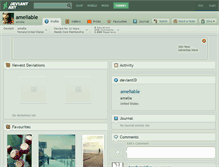 Tablet Screenshot of ameliable.deviantart.com