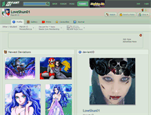 Tablet Screenshot of loveshun01.deviantart.com