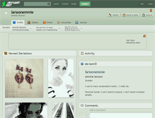 Tablet Screenshot of larssonemmie.deviantart.com
