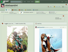 Tablet Screenshot of littleeloquentdoll.deviantart.com