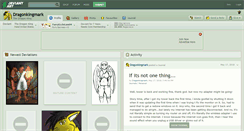 Desktop Screenshot of dragonkingmark.deviantart.com