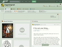Tablet Screenshot of dragonkingmark.deviantart.com