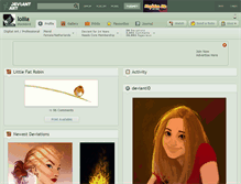 Tablet Screenshot of lolila.deviantart.com