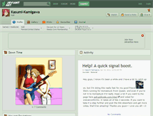 Tablet Screenshot of kasumi-kamigawa.deviantart.com