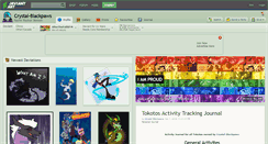 Desktop Screenshot of crystal-blackpaws.deviantart.com