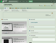 Tablet Screenshot of cramcomplex.deviantart.com