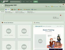 Tablet Screenshot of littlemonster1001.deviantart.com