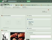 Tablet Screenshot of piggychan.deviantart.com