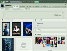 Tablet Screenshot of darkarken.deviantart.com