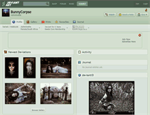 Tablet Screenshot of bunnycorpse.deviantart.com