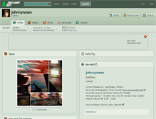Tablet Screenshot of johnnynosex.deviantart.com