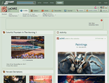 Tablet Screenshot of lachriz.deviantart.com
