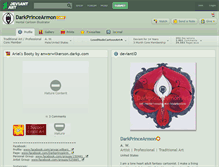 Tablet Screenshot of darkprincearmon.deviantart.com