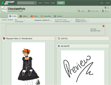 Tablet Screenshot of chocolatepixie.deviantart.com