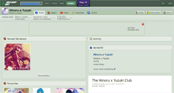 Desktop Screenshot of minoru-x-yuzuki.deviantart.com