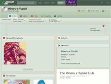 Tablet Screenshot of minoru-x-yuzuki.deviantart.com