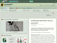 Tablet Screenshot of cartoonistwill.deviantart.com