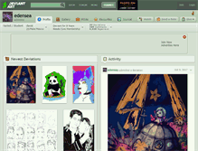 Tablet Screenshot of edensea.deviantart.com