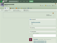 Tablet Screenshot of darksorcerer666.deviantart.com