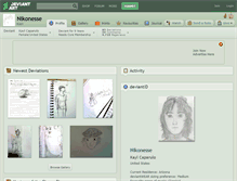 Tablet Screenshot of nikonesse.deviantart.com