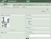 Tablet Screenshot of meirei.deviantart.com