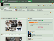 Tablet Screenshot of hotnstock.deviantart.com