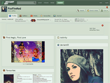 Tablet Screenshot of foxfirered.deviantart.com