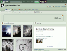 Tablet Screenshot of love-his-golden-eyes.deviantart.com