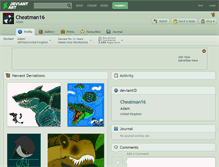Tablet Screenshot of cheatman16.deviantart.com