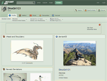 Tablet Screenshot of dinogirl121.deviantart.com