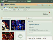 Tablet Screenshot of juggalette-baby-doll.deviantart.com