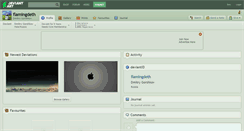 Desktop Screenshot of flamingdeth.deviantart.com