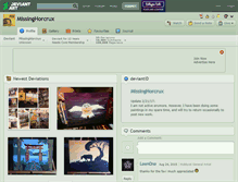 Tablet Screenshot of missinghorcrux.deviantart.com