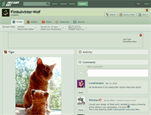 Tablet Screenshot of fimbulwinter-wolf.deviantart.com