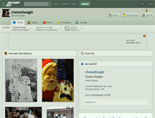 Tablet Screenshot of cheesebeagle.deviantart.com