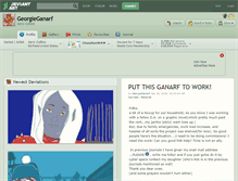 Tablet Screenshot of georgieganarf.deviantart.com