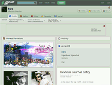 Tablet Screenshot of hjro.deviantart.com