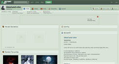 Desktop Screenshot of blood-and-wine.deviantart.com