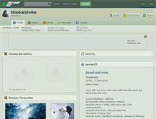Tablet Screenshot of blood-and-wine.deviantart.com